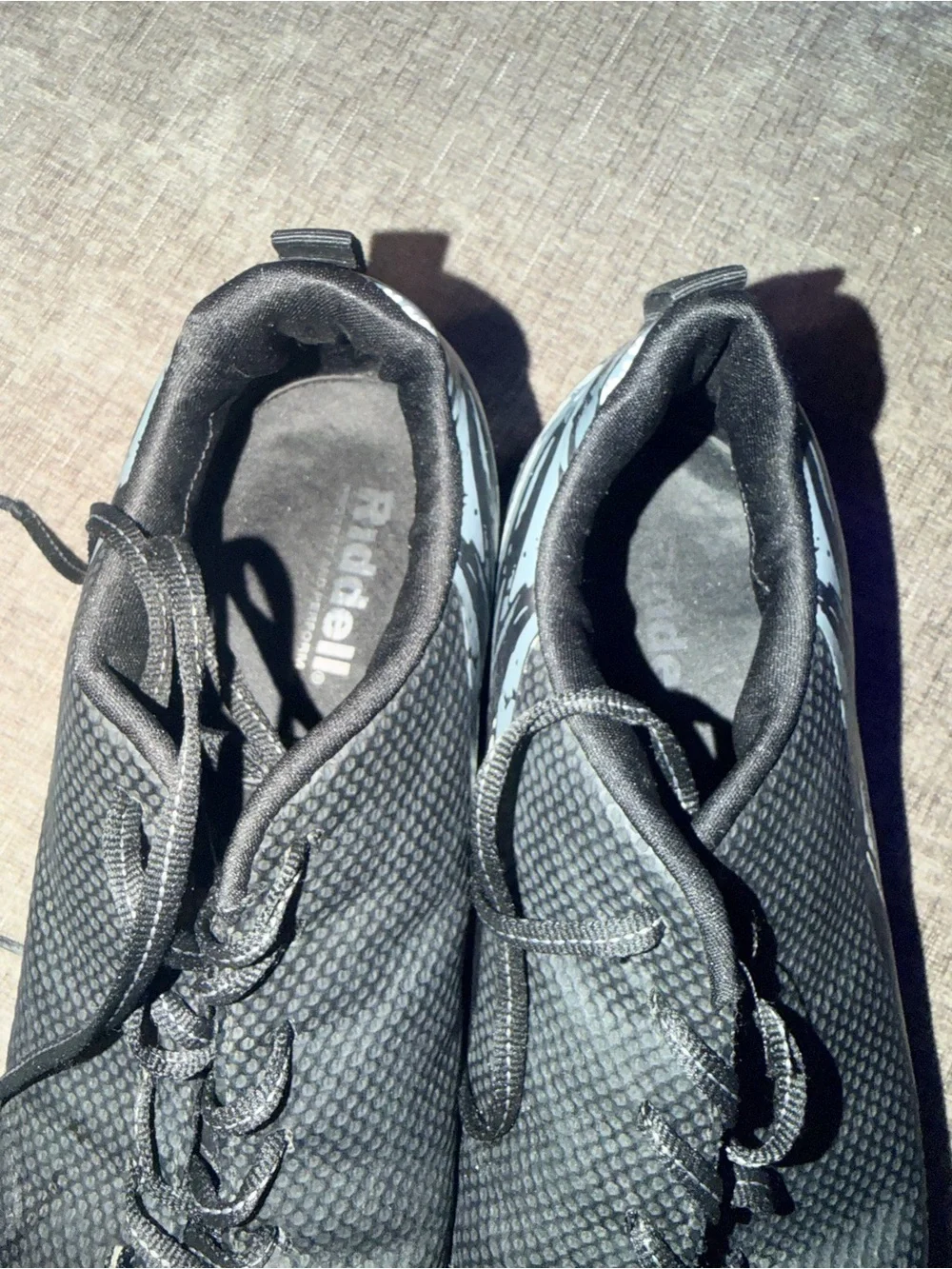 Riddell Black Athletic Cleats‎ 11.5